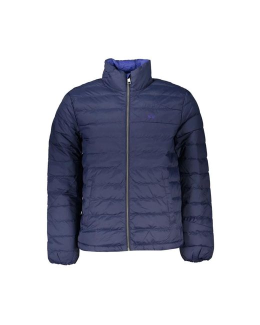 La Martina Jassen ,Blauw ,Elegante Blauwe Jas Met Borduurwerk in het Blue voor heren