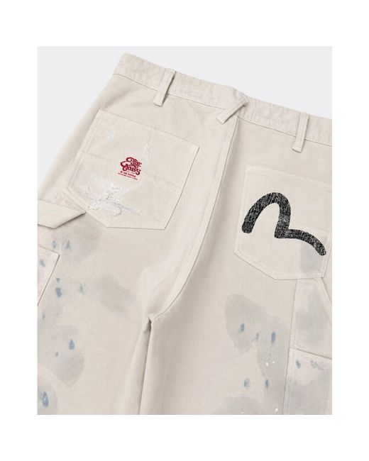 Straight Jeans Evisu de hombre de color Natural
