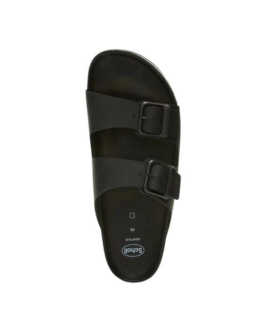 Scholl Black Sliders for men