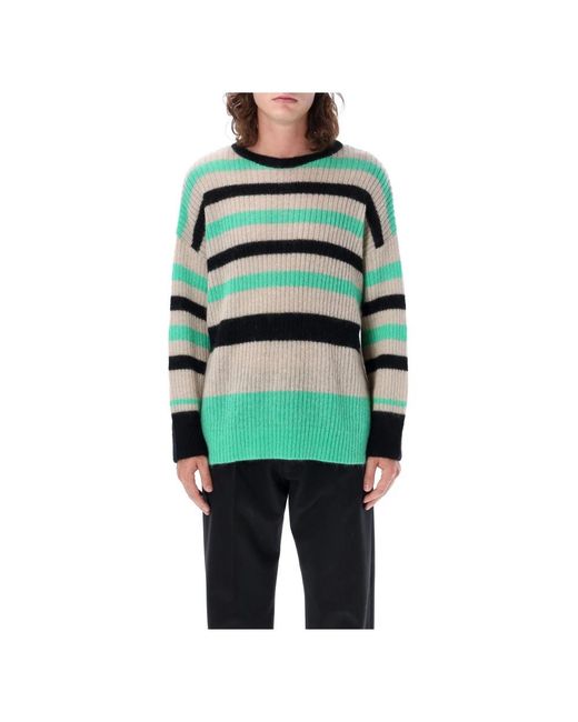 Undercover Green Round-Neck Knitwear for men