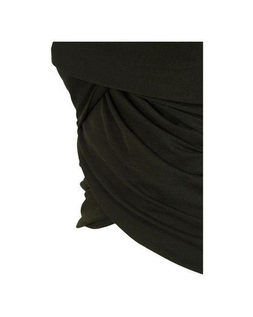 Cortana Black Sleeveless Tops