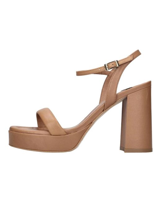 Angel Alarcon Brown High Heel Sandals