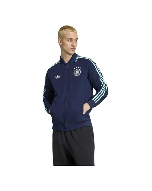 Adidas Dfb A Og Jacket in het Blue voor heren