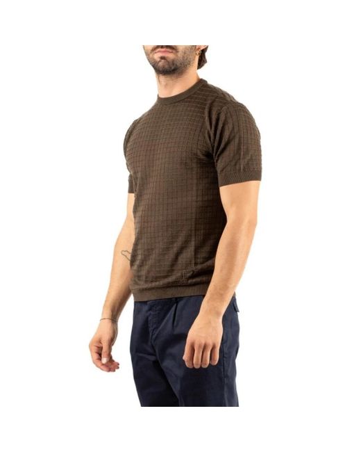 Emporio Armani Black Round-Neck Knitwear for men