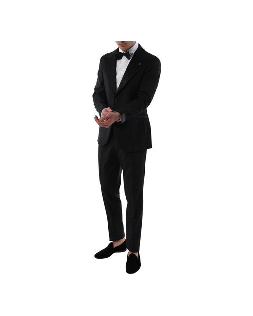 Gabriele Pasini Black Single Breasted Suits for men