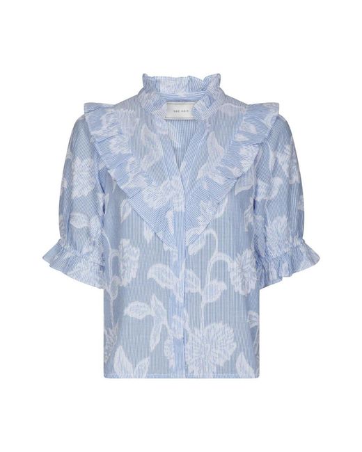 Neo Noir Blue Blouses