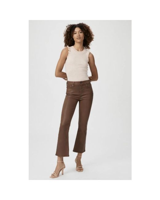 PAIGE Brown Wide Trousers