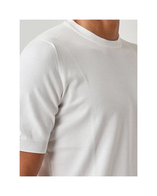 Gran Sasso White Round-Neck Knitwear for men