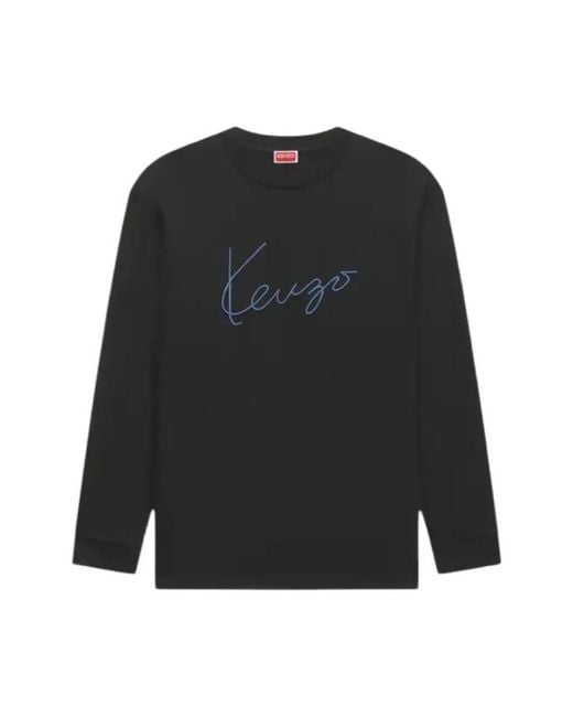 KENZO Black Long Sleeve T-Shirts for men