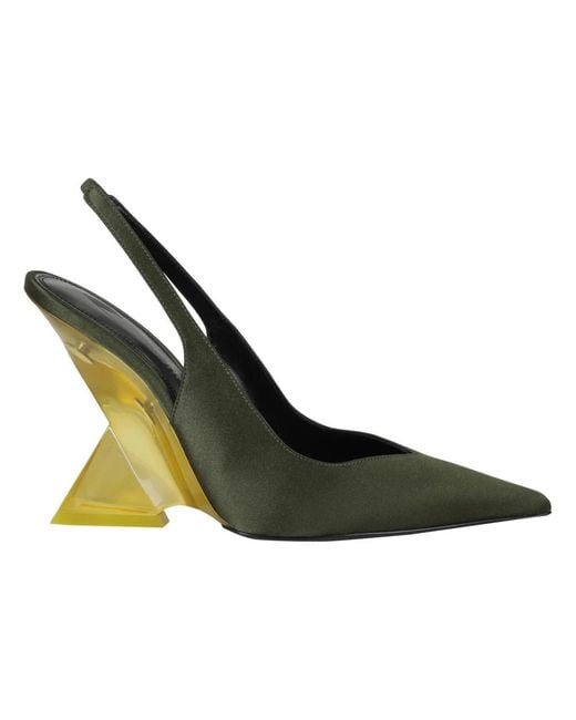 The Attico Green Cheope Slingback