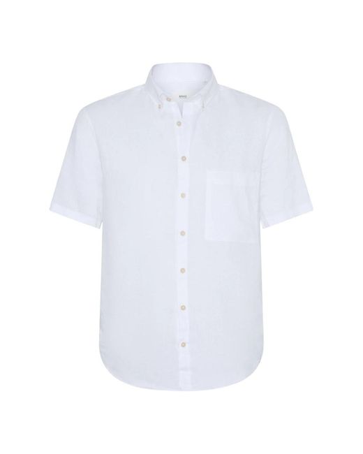 Brax Leinenhemd style dan in White für Herren