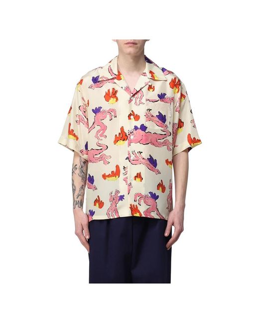 Marni Red Short Sleeve Shirts for men
