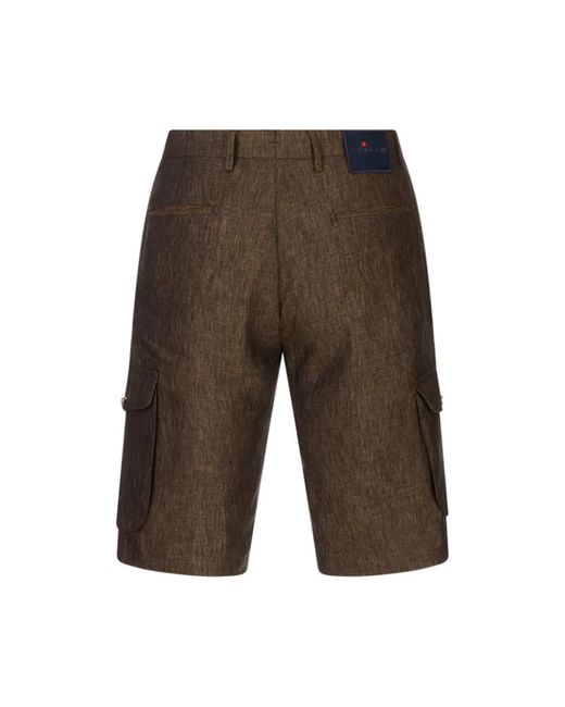 Kiton Casual Shorts in het Brown voor heren