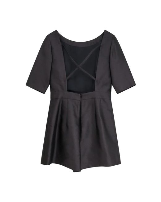 Max Mara Black Playsuits