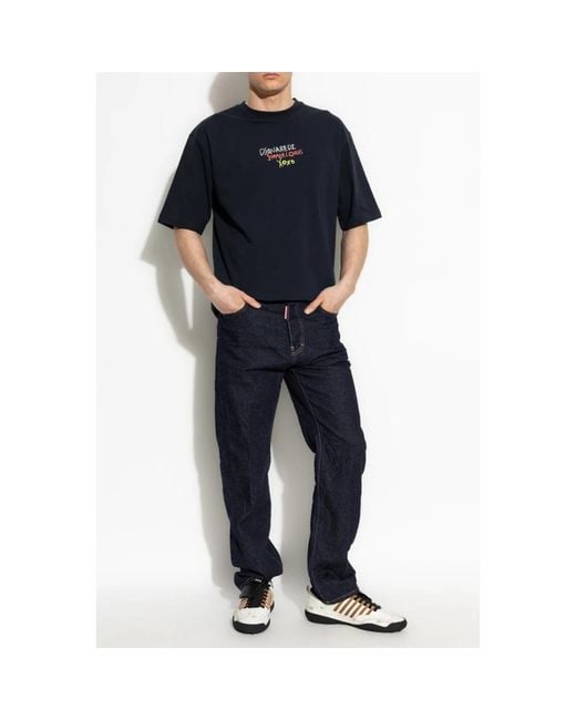 Straight Jeans DSquared² de hombre de color Blue