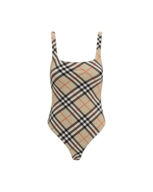 One-Piece Burberry de color Brown