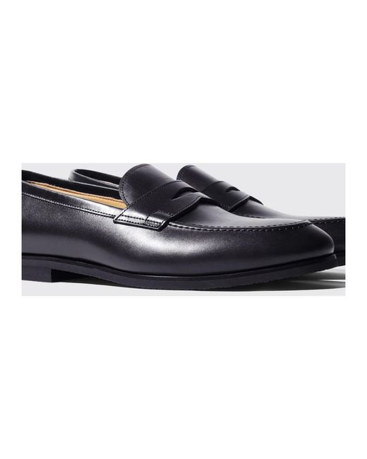 Scarosso Black Loafers for men
