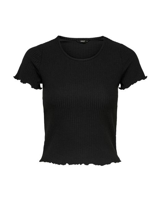 Top a maniche corte emma di ONLY in Black