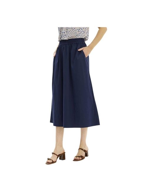 iN FRONT Blue Midi Skirts