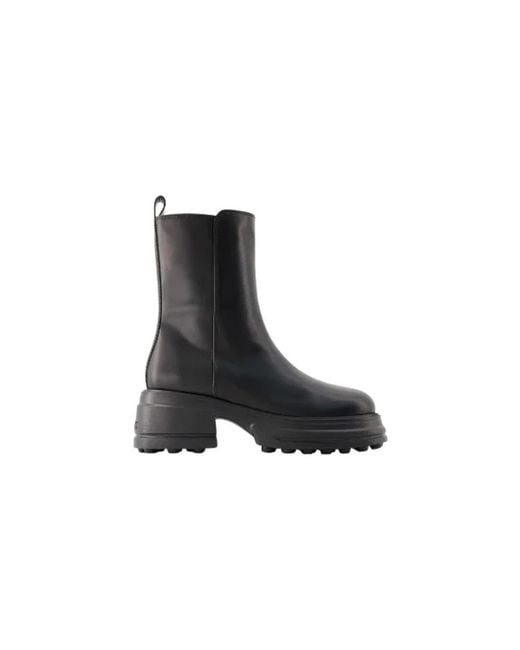 Tod's Black Gomma Tronchetto Boots - - Leather
