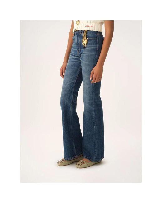 Chloé Blue Flare Jeans