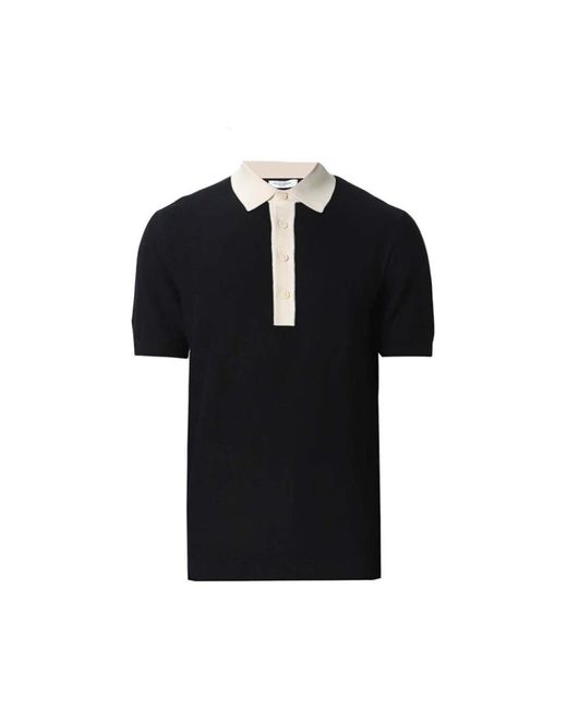 Paolo Pecora Black Polo Shirts for men