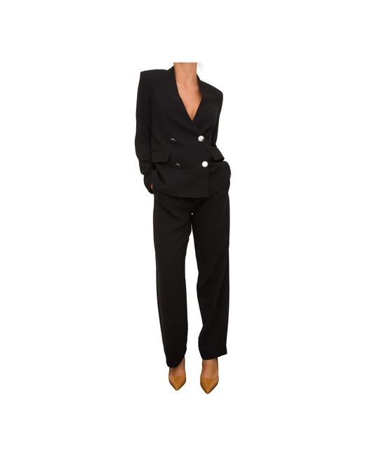 ARMANI EXCHANGE Black Wide Trousers