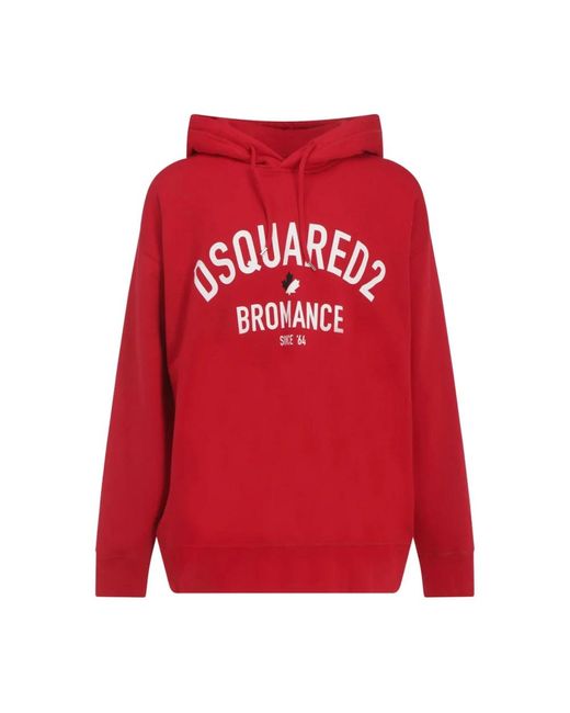 DSquared² Red Hoodies for men