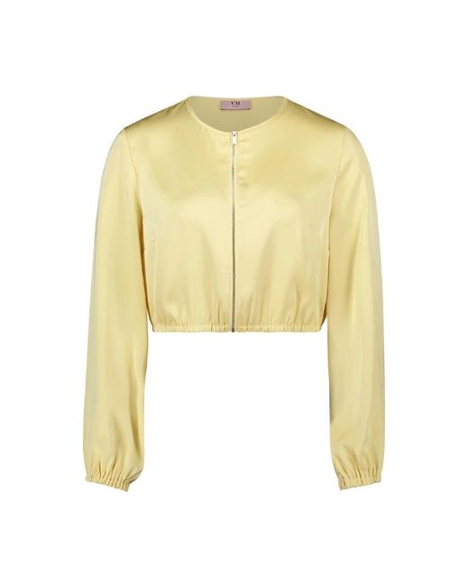 Vera Mont Blazerjas Kort 1/1 Mouw in het Yellow
