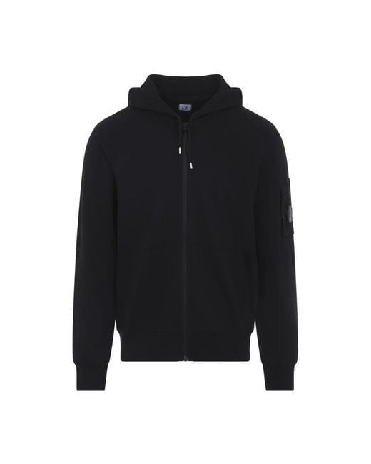 C P Company Black Zip-Throughs for men