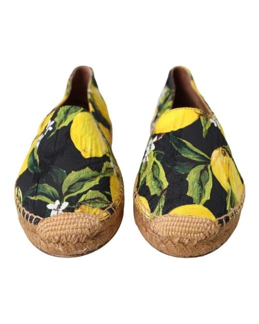 Dolce & Gabbana Yellow Espadrilles