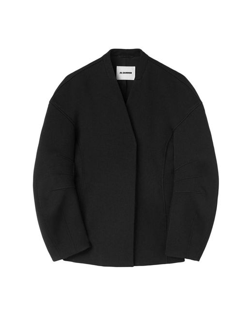 Jil Sander Black Schwarze Jacke 53