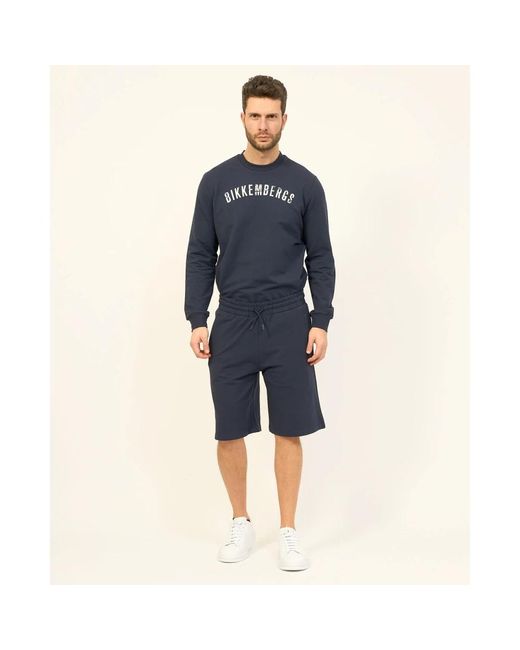 Bikkembergs Blue Casual Shorts for men