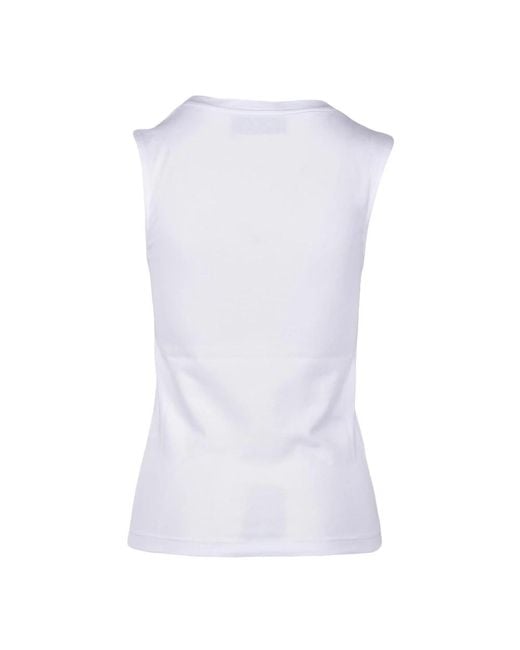 Sleeveless Tops di Wild Cashmere in White