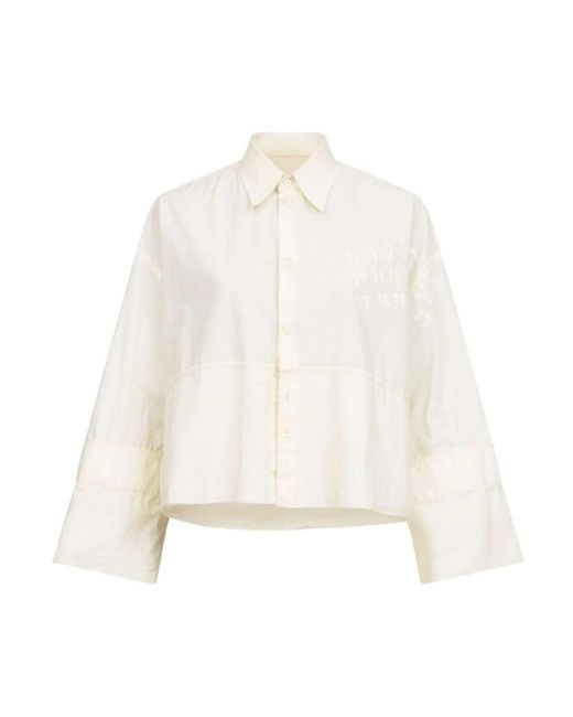 MM6 by Maison Margiela White Shirts
