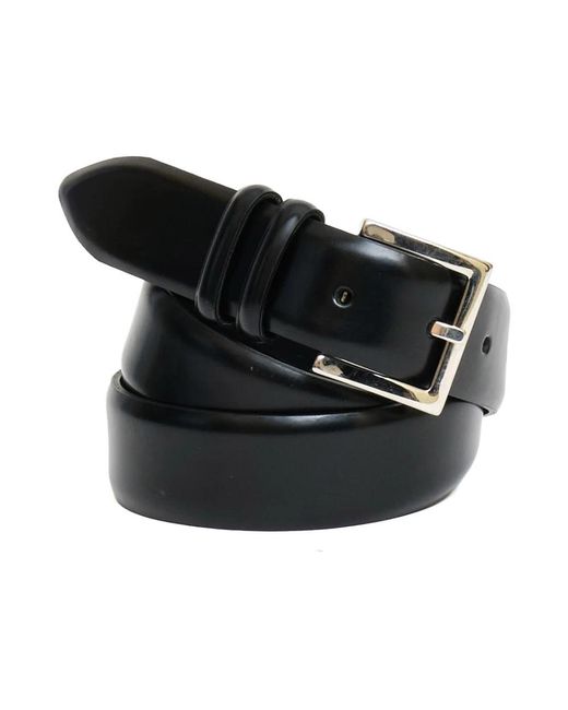 Orciani Toledo Klassischer Ledergürtel in Black für Herren