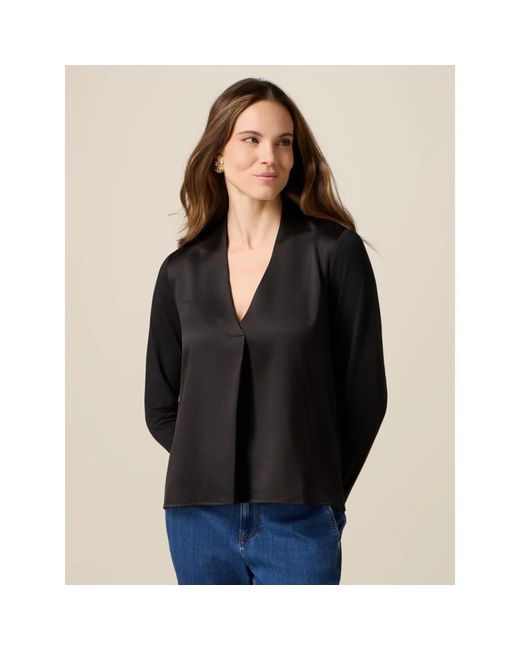 Blouses Oltre de color Black
