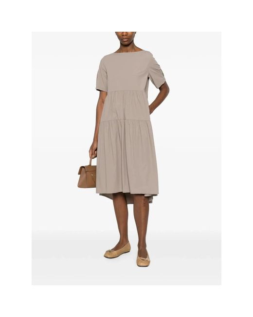 Herno Gray Midi Dresses