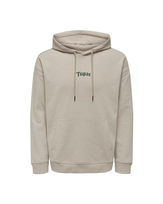 Only & Sons Gray Hoodies for men