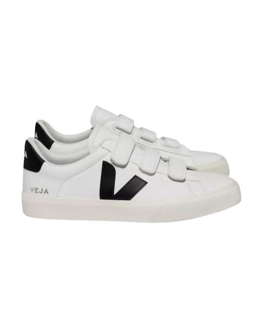 Veja Metallic Weiße Sneakers Aus Recyceltem Leder
