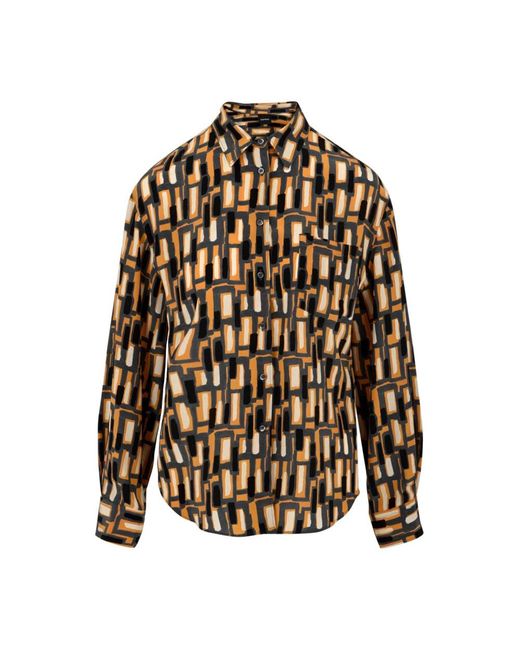 Aspesi Technische Taffeta Shirt Jacket in het Black