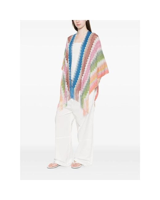 Capes Missoni en coloris Blue