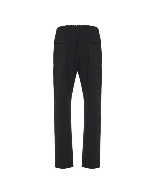 PT Torino Black Straight Trousers for men