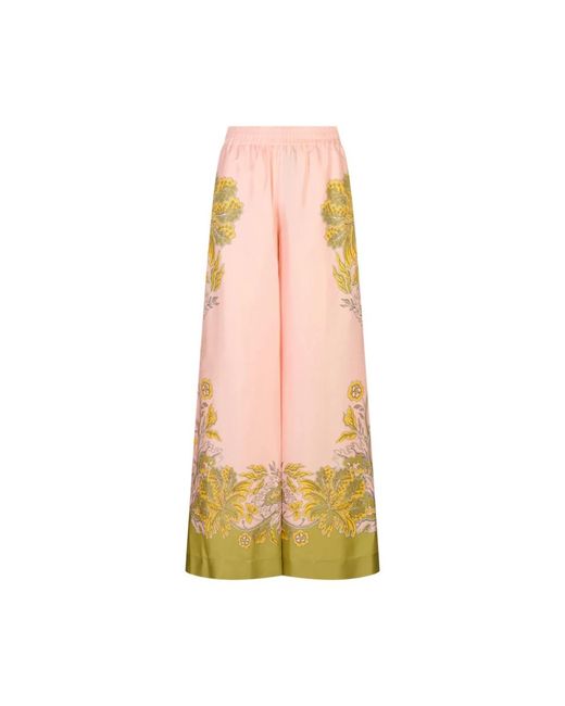 LaDoubleJ Pink Wide Trousers