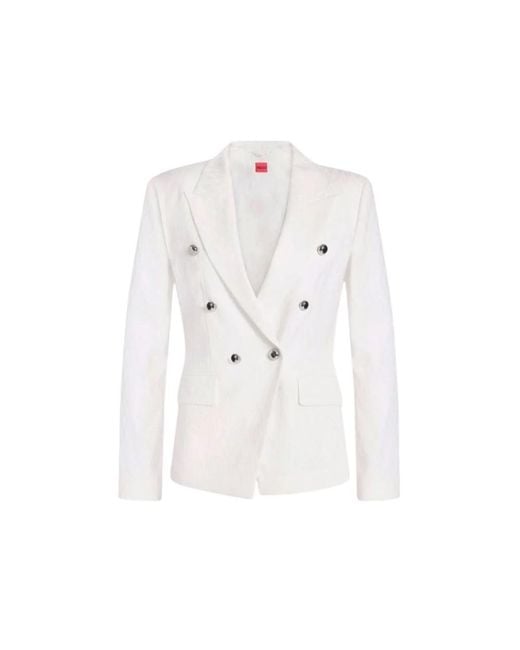 HUGO Jassen ,Wit ,Blazer in het White
