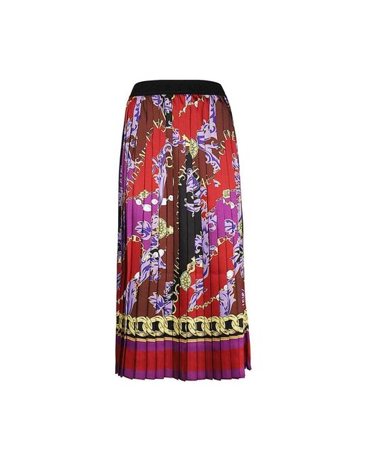 Midi Skirts di Versace Jeans Couture in Red