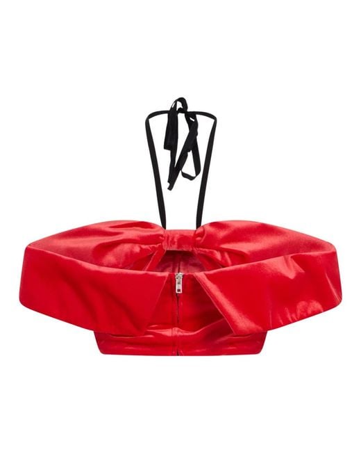 Philosophy Di Lorenzo Serafini Red Sleeveless Tops