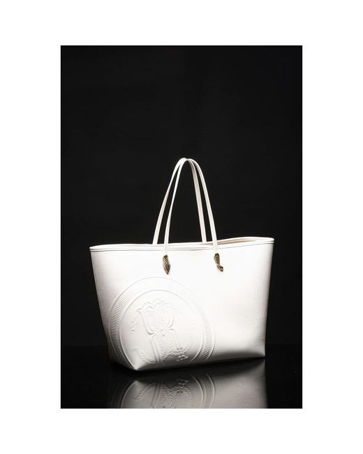 Roberto Cavalli White Handbags