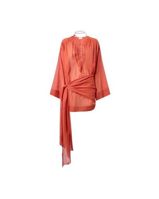 ANDAMANE Red Short Dresses