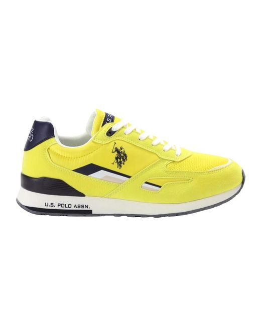 U.S. POLO ASSN. Gelbe print slip-on sneakers in Yellow für Herren